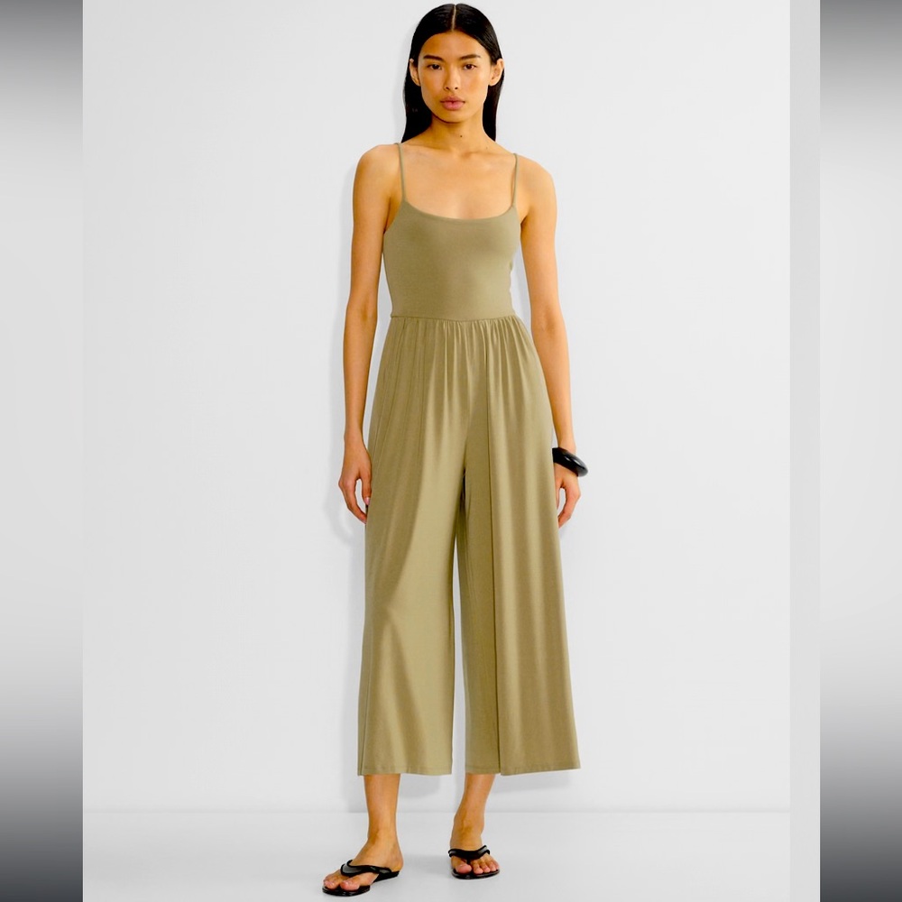 Wilfred Olive Green Spaghetti Strap Jumpsuit